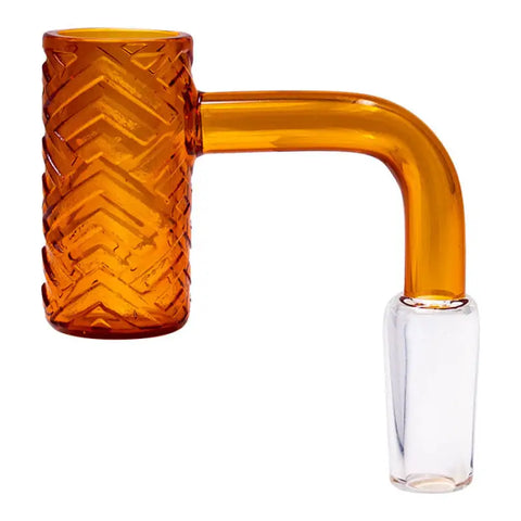 Red Deep Carving 14mm Male Quartz Banger - Bongs