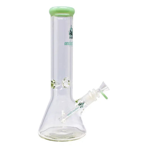 Sea Green Maple Glass Ice Catcher 12 Inches Glass Bong - Bongs
