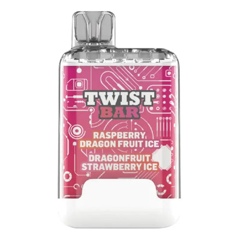 Twist Bar Disposable 2-in-1 Flavour - Raspberry Dragonfruit Ice + Dragonfruit Strawberry Ice - Disposable