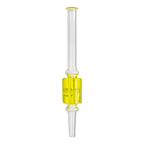 Yellow Freezable Glycerin Glass 12mm Nectar Collector - Smoking Accessories