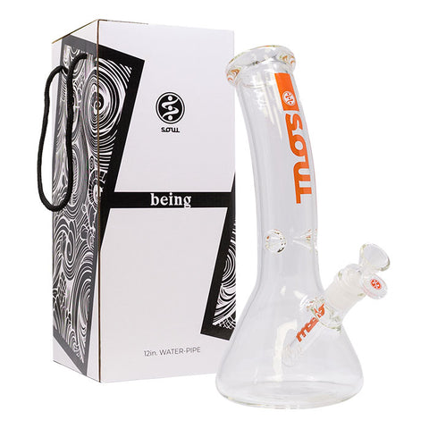 Orange Being Series 12 Inches Premium Bong by Soul Glass