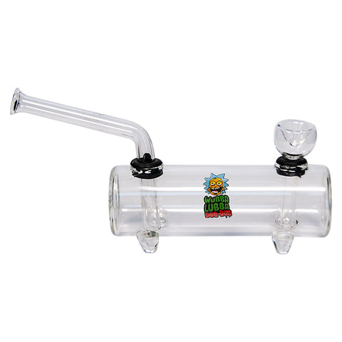 Clear Glass Rick N Morty Wubba Lubba Dub-Dub Water Pipe