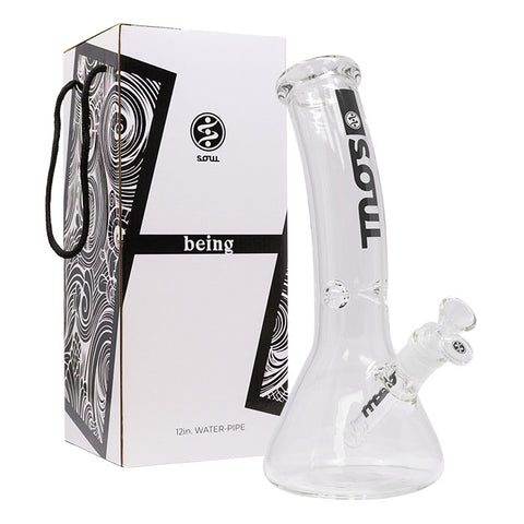 Black Being Series 12 Inches Premium Bong by Soul Glass