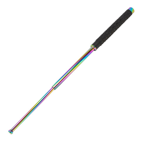 Black and Rainbow Expandable 26 Inches Baton