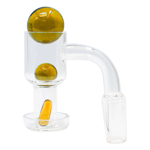 Yellow Terpen Vacuum Quartz Male Banger Set 14MM