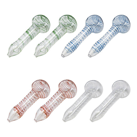 Assorted Stripes 3.5 Inches Glass Pipe Combo - Pack of-80