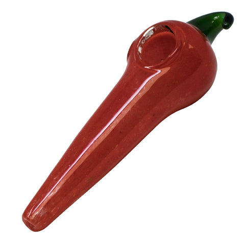 Red Chilly Glass Pipe 5 Inches