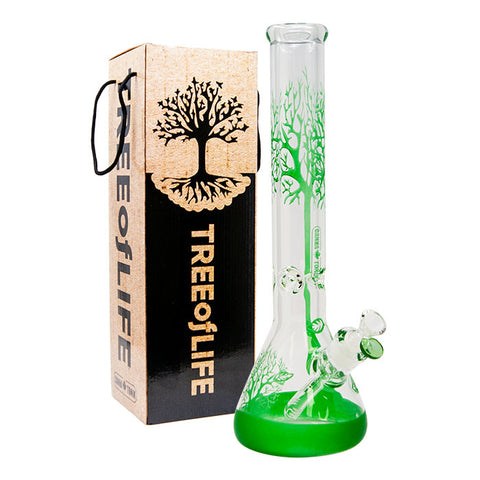 Green Tree Of Life Cannatonik 16 Inches Bong