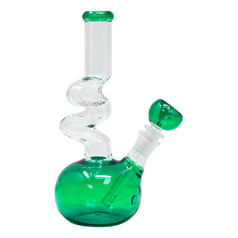 Green Colored 9 Inches Zong With Bowl