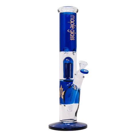 Blue Maple Glass Tree Percolator Bong 13 Inches