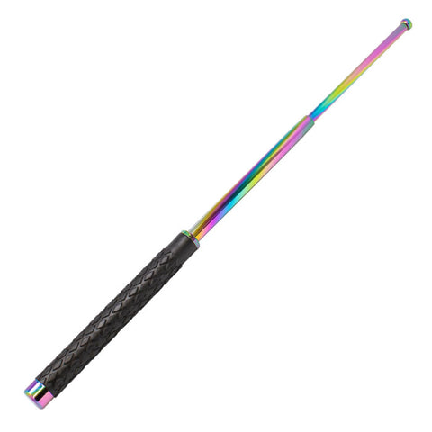 Black and Rainbow Expandable 26 Inches Baton