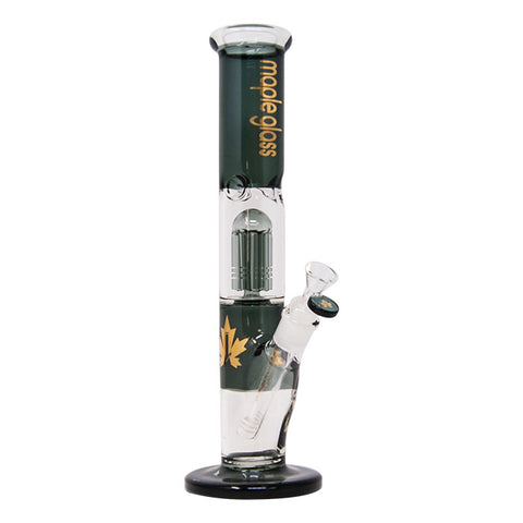 Gray Maple Glass Tree Percolator Bong 13 Inches