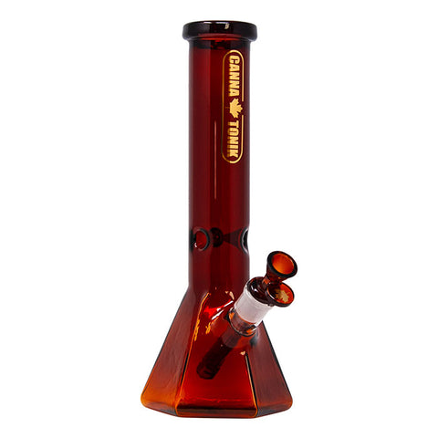 Amber Hexagonal 12 Inches Bong By Cannatonik