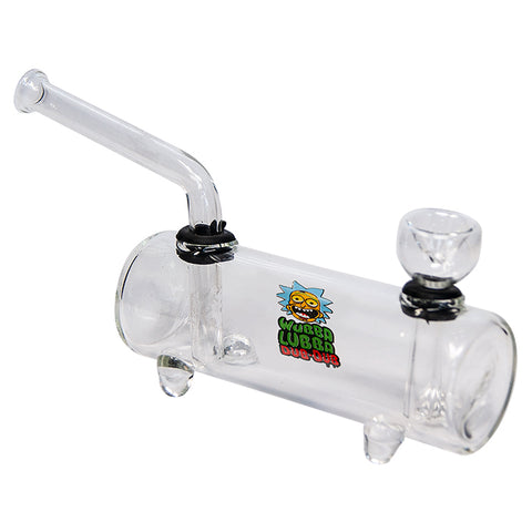 Clear Glass Rick N Morty Wubba Lubba Dub-Dub Water Pipe