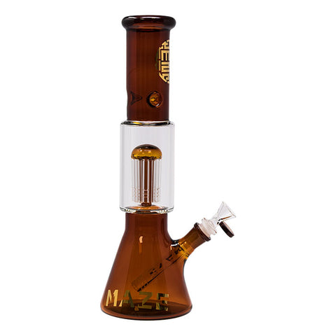 Amber Lost In The Wild Series 12-14 Inches Maze Glass Bong