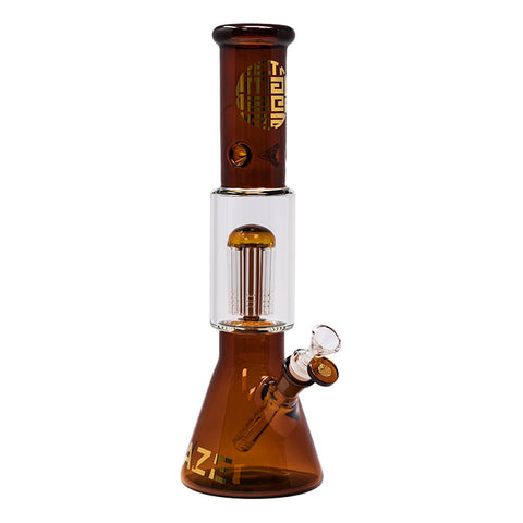 Amber Lost In The Wild Series 12-14 Inches Maze Glass Bong