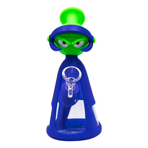 Blue Marvin the Martian 7 Inches Silicone Bong