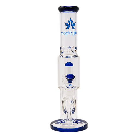 Blue Maple Glass Tire Perc Bong 14 Inches