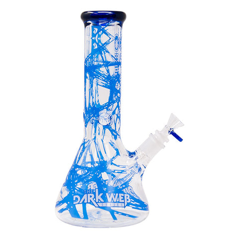 Blue Darkweb Series Spider Glass Beaker Bong 12 Inches