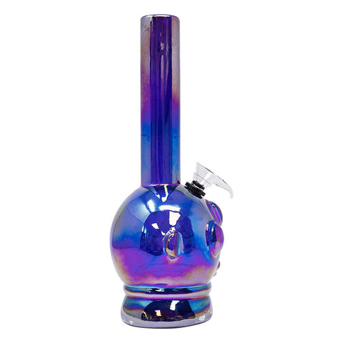 Blue Baby Alien 11 Inches Metallic Glass Bong