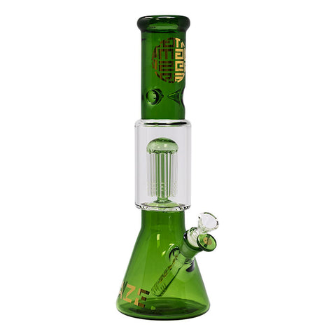 Green Lost In The Wild Series 12-14 Inches Maze Glass Bong