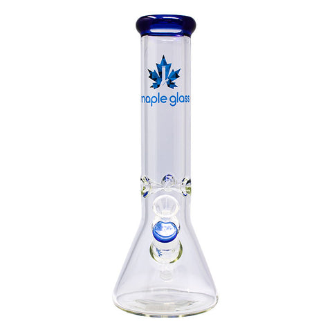 Blue Maple Glass Ice Catcher 12 Inches Glass Bong