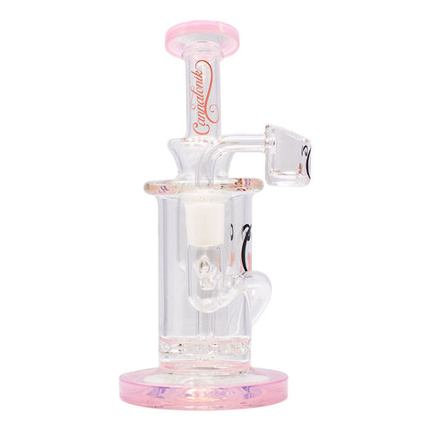 Pink Cannatonik Mini Recycler Glass Dab Rig