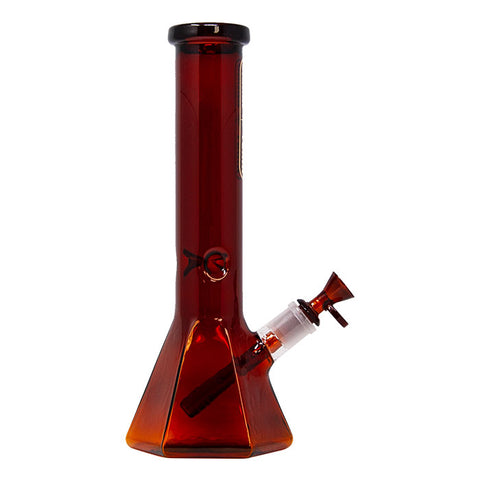 Amber Hexagonal 12 Inches Bong By Cannatonik