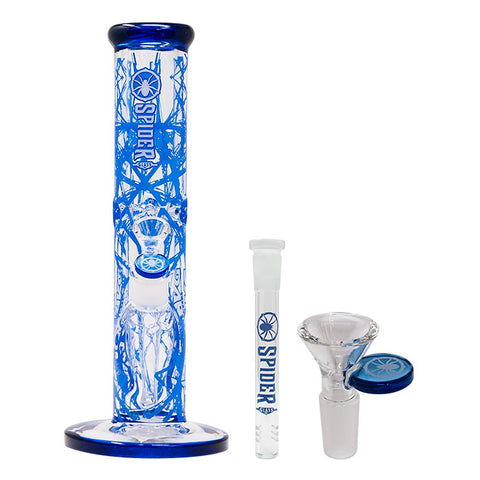 Blue Darkweb Series 12 Inches Bong from the house of Spider Glass