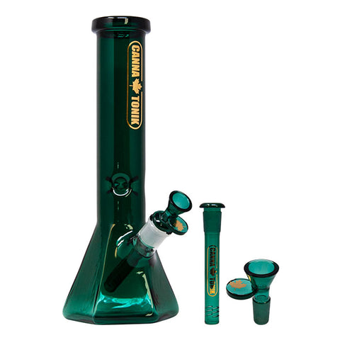 Teal Hexagonal 12 Inches Bong By Cannatonik