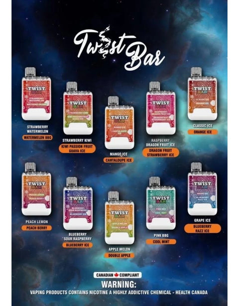 Twist Bar Disposable 2-in-1 Flavour