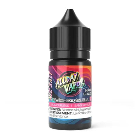 Allday Vapor 10% E-Juice Salt-Nic Flavourless