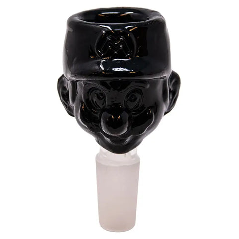 Black Glass Mario Bong Bowl 14 Mm - Bongs