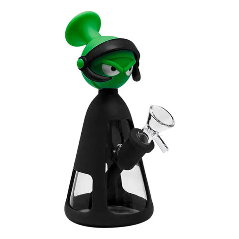 Black Marvin the Martian 7 Inches Silicone Bong - Bongs