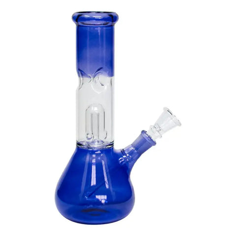 Blue Bell Percolator Glass Bong 8 Inches - Bongs