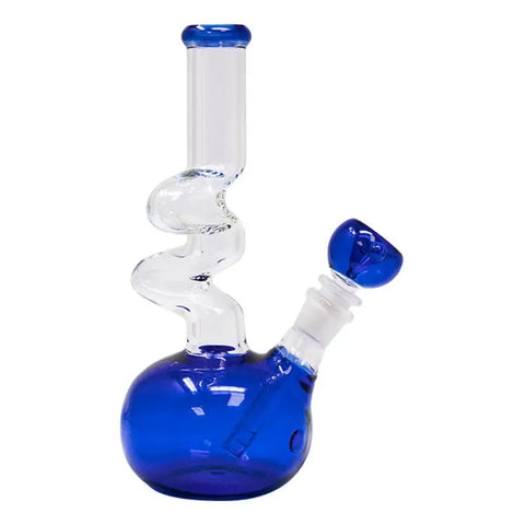 Blue Colored 9 Inches Zong With Bowl - Bongs