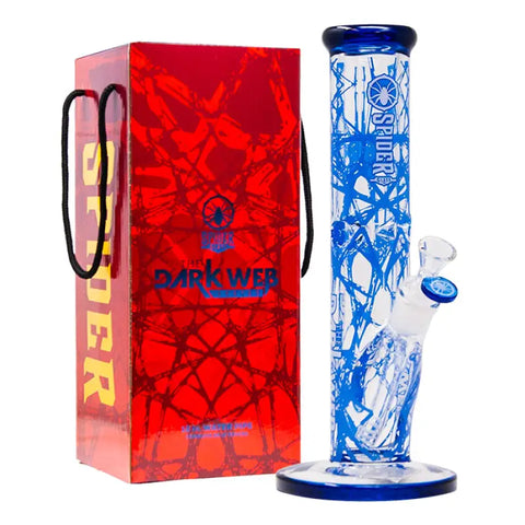 Blue Darkweb Series 12 Inches Bong from the house of Spider Glass - Bongs