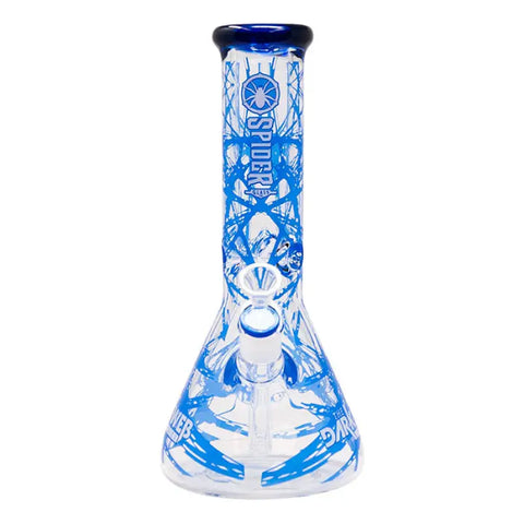 Blue Darkweb Series Spider Glass Beaker Bong 12 Inches - Bongs