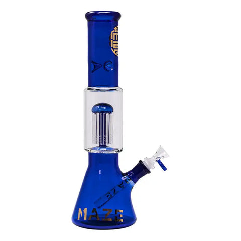 Blue Lost In The Wild Series 12-14 Inches Maze Glass Bong - Bongs