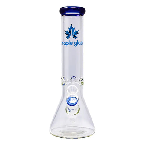 Blue Maple Glass Ice Catcher 12 Inches Glass Bong - Bongs