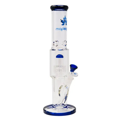 Blue Maple Glass Tire Perc Bong 14 Inches - Bongs