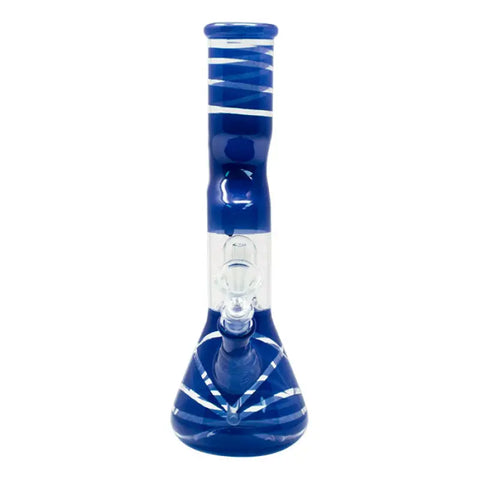 Blue Mini Hook Percolated Zong Bong 10 Inches - Bongs