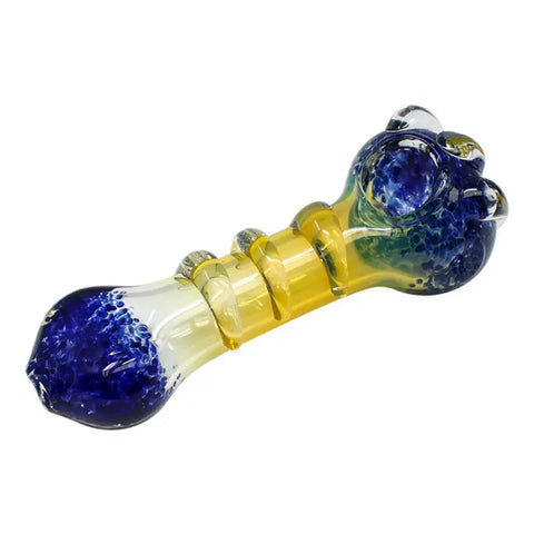 Blue Three Ring Glass Pipe 5 Inches - Pipes