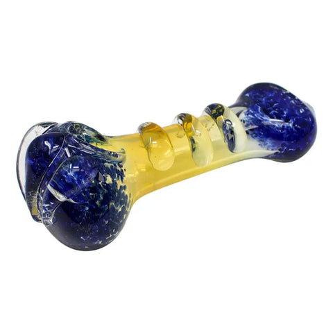 Blue Three Ring Glass Pipe 5 Inches - Pipes