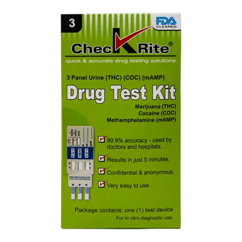 Check Rite Panel 3 Drug Test Kit - Smoking Accessories