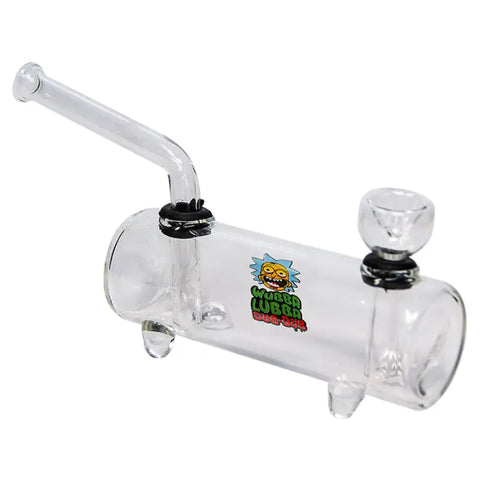 Clear Glass Rick N Morty Wubba Lubba Dub-Dub Water Pipe - Bongs