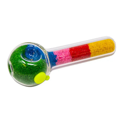 Colorful Crystals Hand Pipe 5 Inches - Pipes