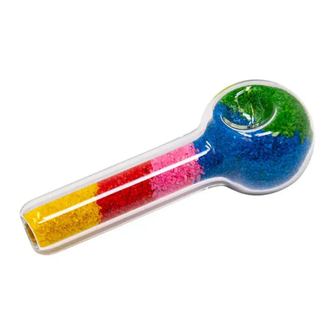 Colorful Crystals Hand Pipe 5 Inches - Pipes