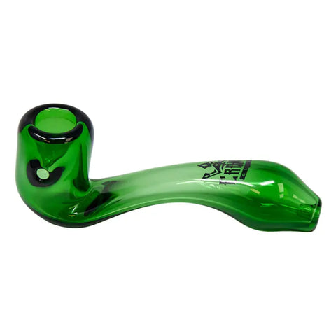 Crown Glass Green Sherlock Pipe 4 Inches - Pipes