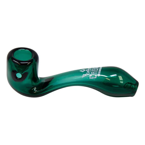 Crown Glass Teal Sherlock Pipe 4 Inches - Pipes